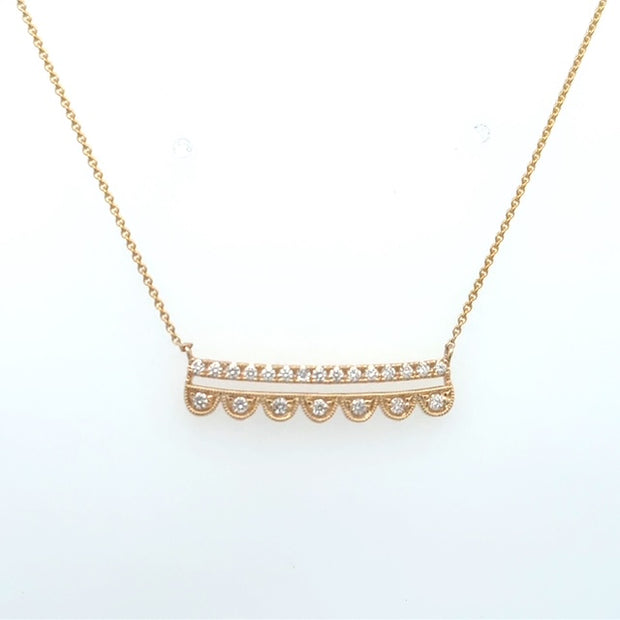 Double Row Diamond Necklace