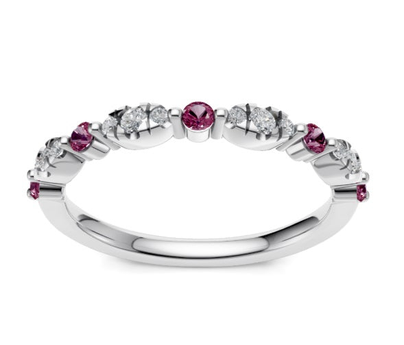 Pink Tourmaline and Diamond Ring