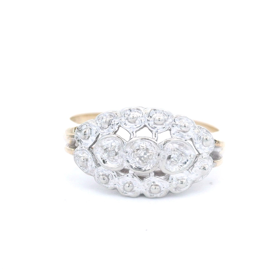Estate 3-Stone Diamond Fashion Ring
