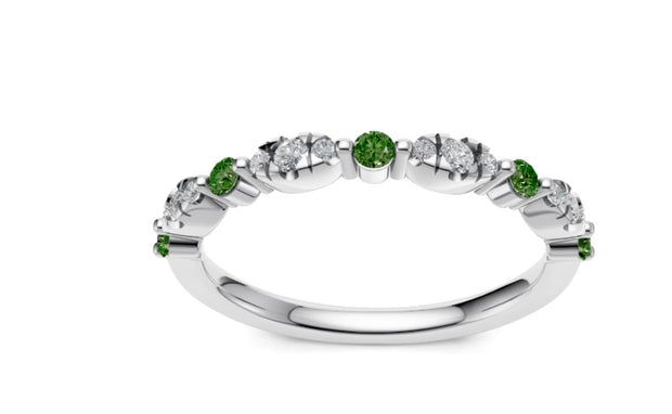 Peridot and Diamond Ring