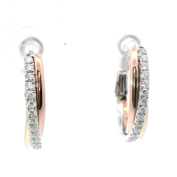 Diamond Hoop Earrings