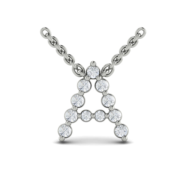 14 Karat White Diamond Pendant/Necklace | 0.22 carats total weight
