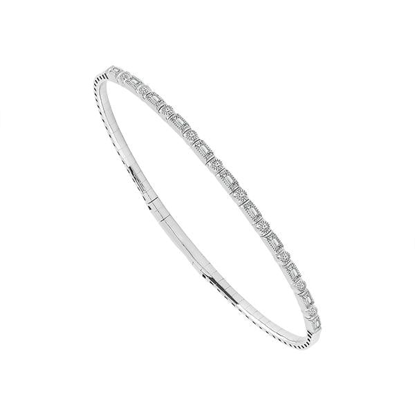 14 Karat White Gold Diamond Bracelet