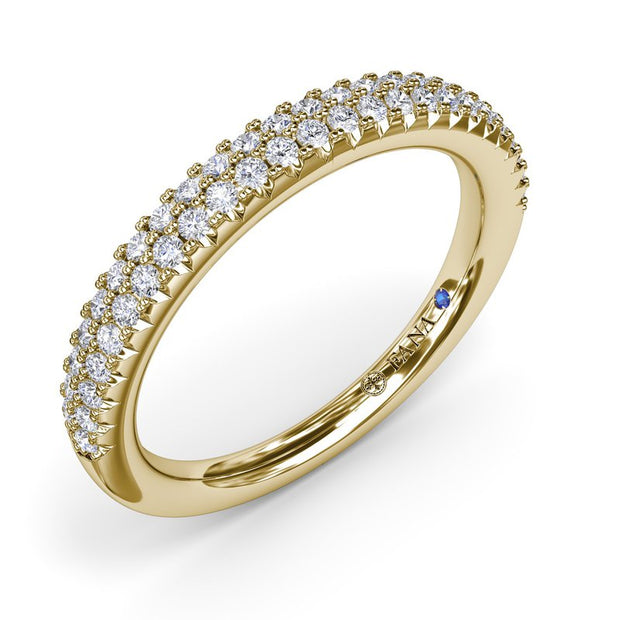 2-Row Diamond Wedding Band