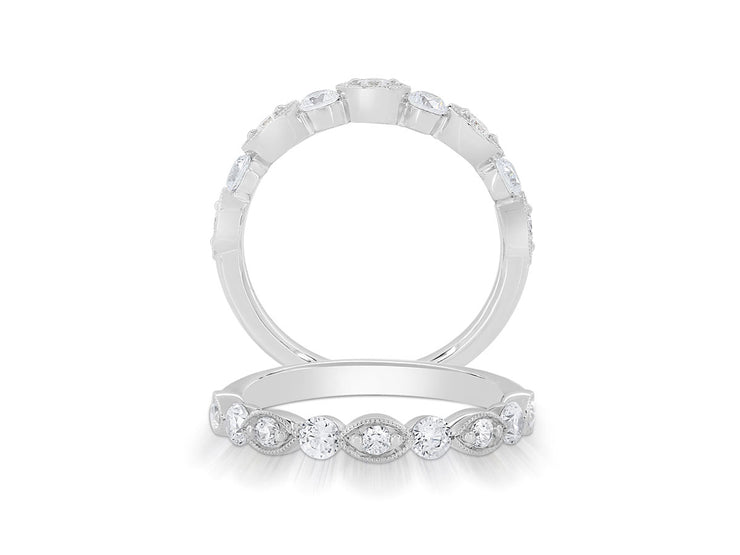 14 Karat Diamond Wedding Band
