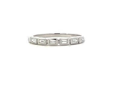 Bezel set Baguette Diamond Band