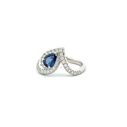 Platinum Sapphire Fashion Ring