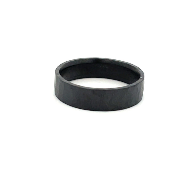 Zirconium Forged Wedding Band