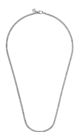 22 Inch 3mm 925 Sterling Silver Solid Mens Cuban Link Chain Necklace