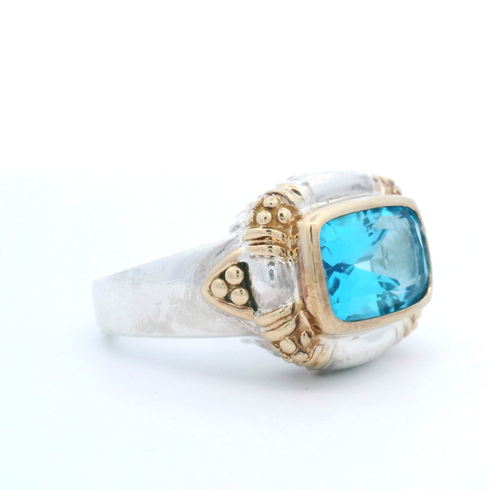 Estate Blue Topaz Ring by Lorenzo