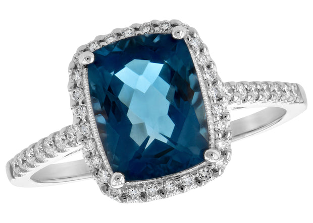 Blue Topaz Fashion Ring