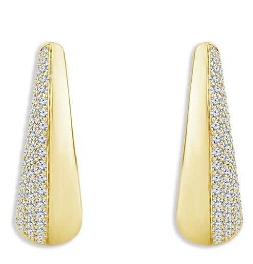 Diamond Hoop Earrings