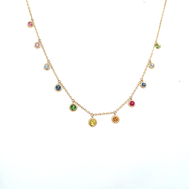 Rainbow Sapphire Necklace