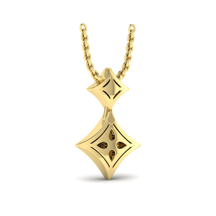 14 Karat Yellow Diamond Pendant/Necklace