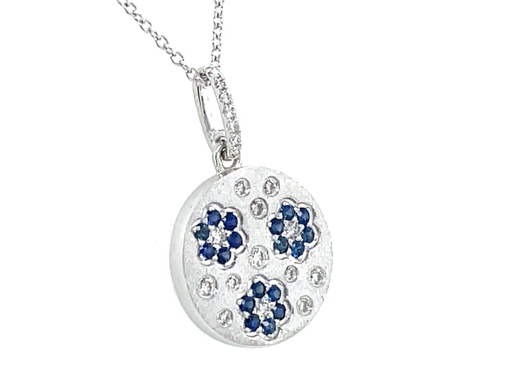 Sapphire and Diamond Necklace