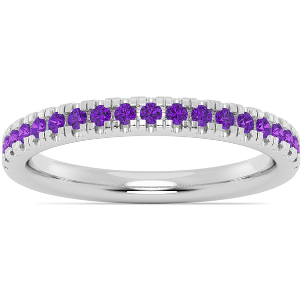 Amethyst Pave Band