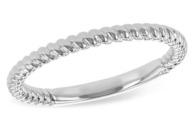 14 Karat White Wedding Band