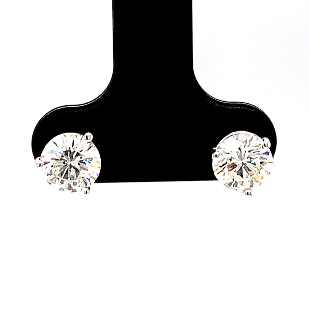 1.51ctw Round Diamond Stud Earrings