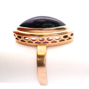 Estate Purple Glass Stone Ring