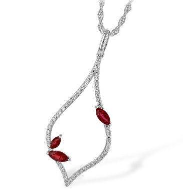 Ruby & Diamond Necklace