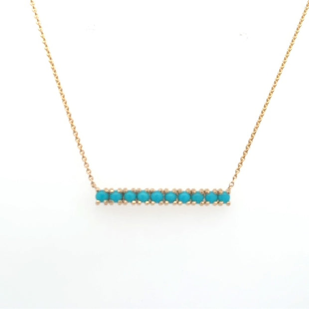 Turquoise Bar Necklace