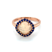 14 Karat Opal & Sapphire Fashion Ring