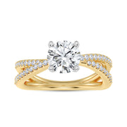 Diamond Semi-Mount Engagement Ring