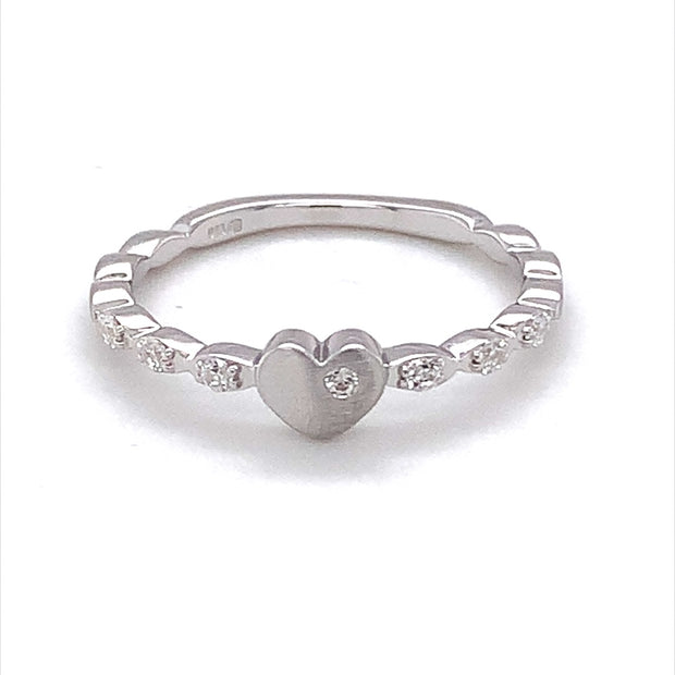 Sterling Silver Cubic Zirconiums Ring