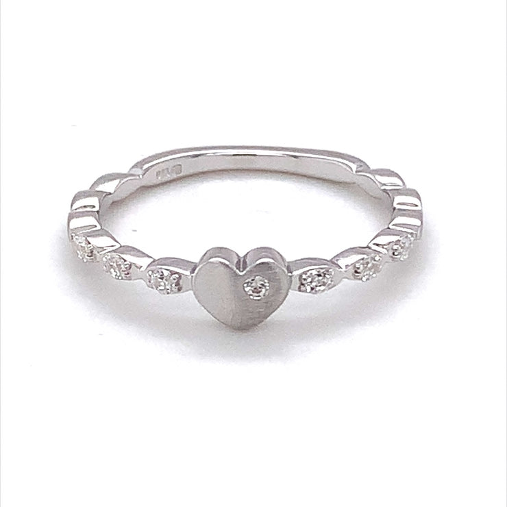 Sterling Silver Cubic Zirconiums Ring