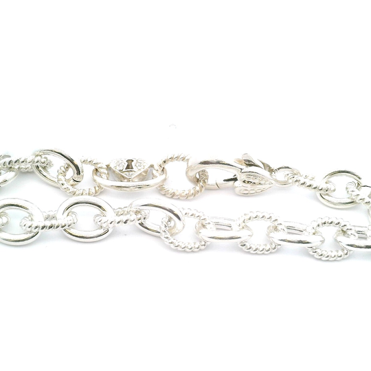Estate Judith Ripka Key & Lock Bracelet