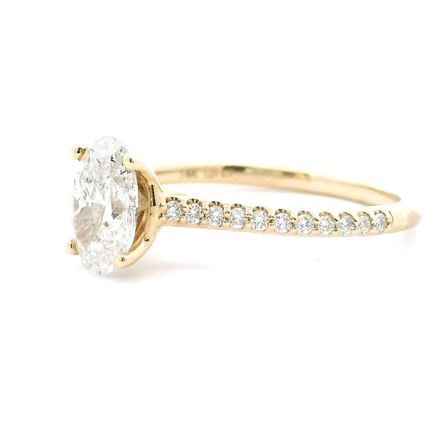 14 KT Yellow Gold Engagement Ring