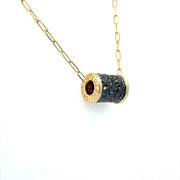14 Karat Yellow Diamond Pendant/Necklace | 1.41 carats total weight