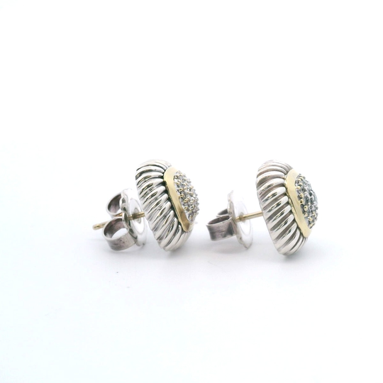 Estate David Yurman "Albion" Diamond Earrings