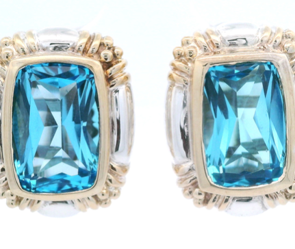 Blue Topaz Earrings Lorenzo by Colore