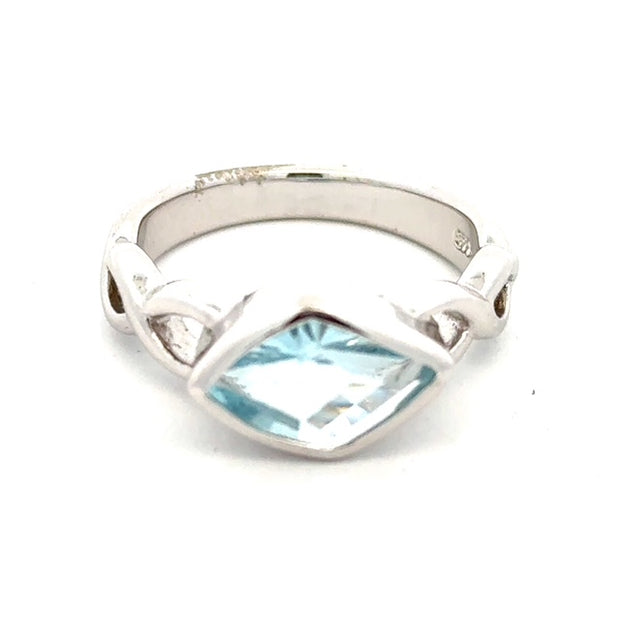 Sterling Silver Blue Topaz Ring