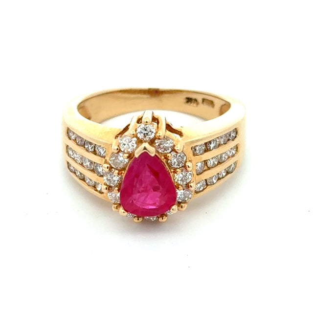 Estate Ruby & Diamond Ring