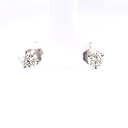 0.61tw Round Diamond Stud Earrings