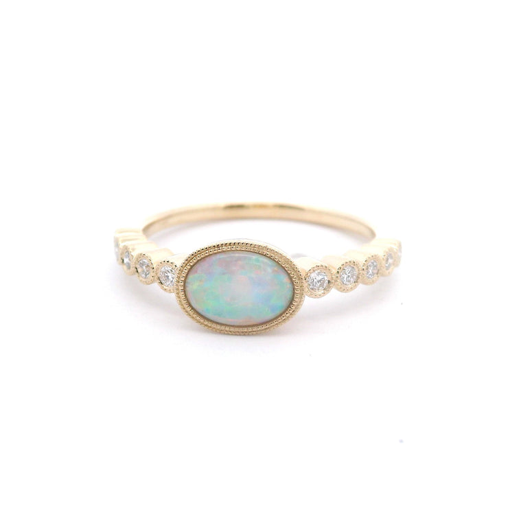 Yellow Gold Opal Fashion Ring