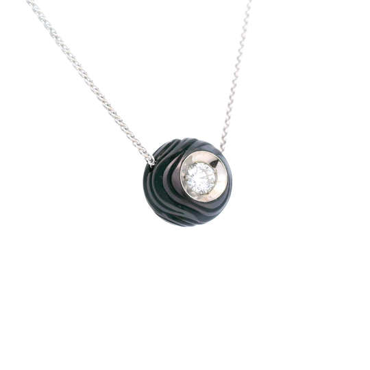 Estate Carved Tahitian Pearl Necklace