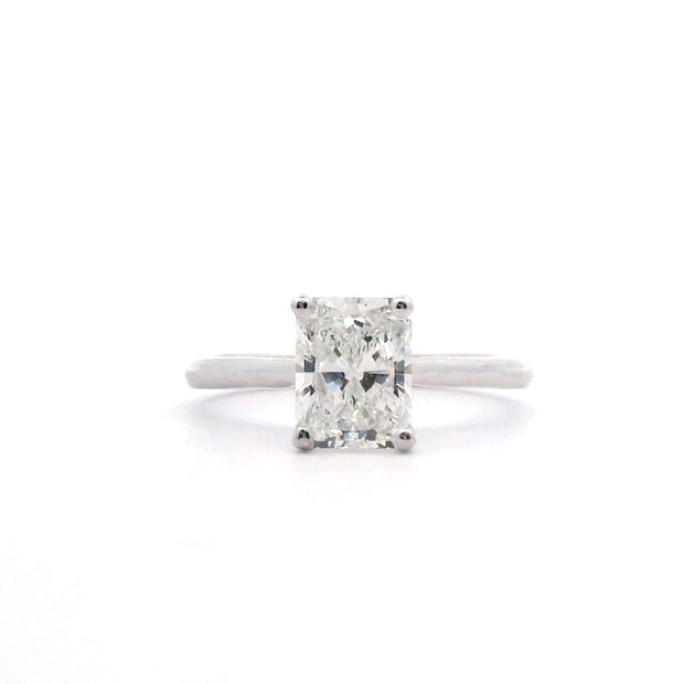 Radiant Diamond Solitaire Engagement Ring