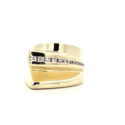 14 KT Yellow Contemporary Wide Band