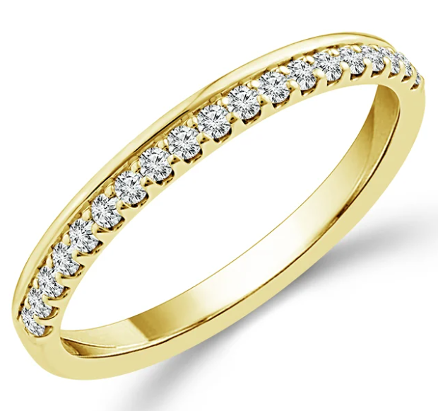 Diamond Shared Prong Wedding Band