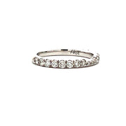 14 KT White Gold Rhodium Plated Anniversary Band