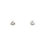 1.42ctw14K White Gold Diamond Stud Earrings