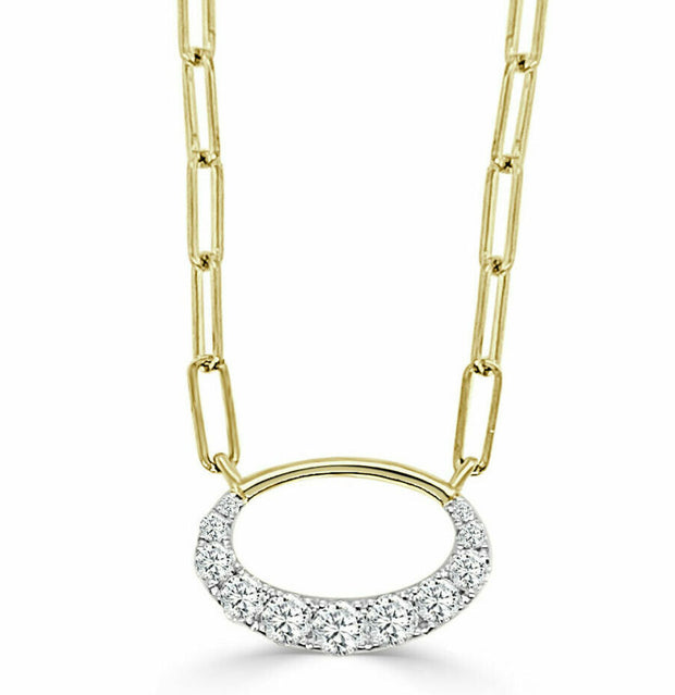 14 Karat Yellow Diamond Pendant/Necklace | 0.38 carats total weight