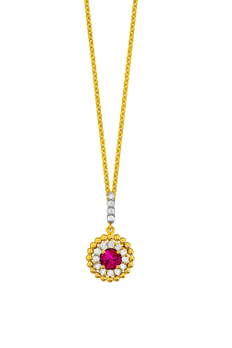 Ruby and Diamond Necklace