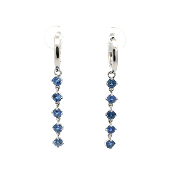 14 Karat Sapphires Earrings