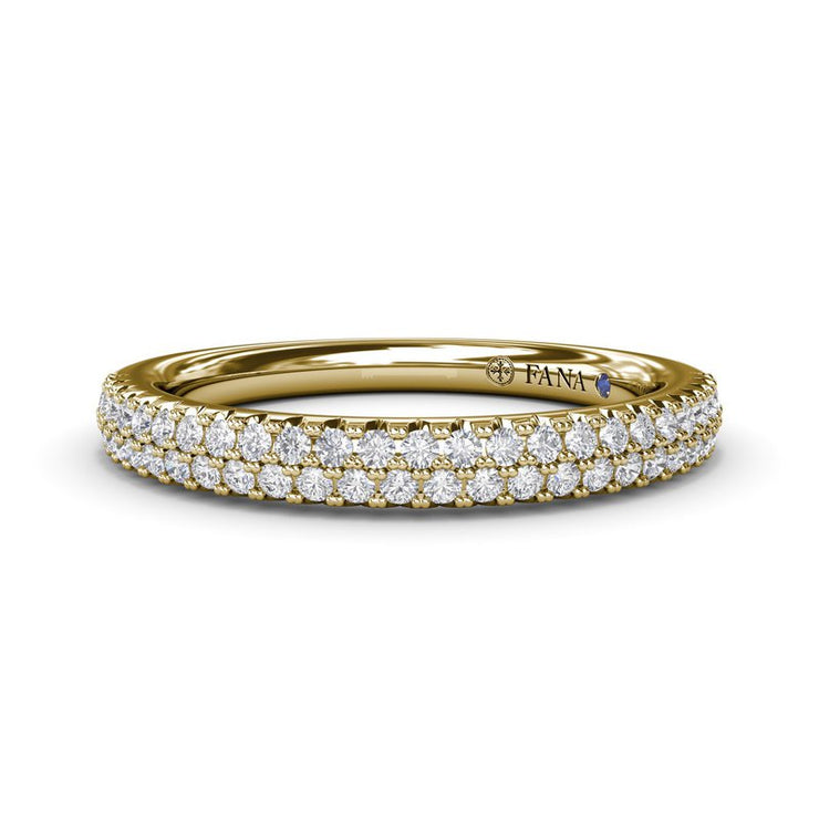 2-Row Diamond Wedding Band