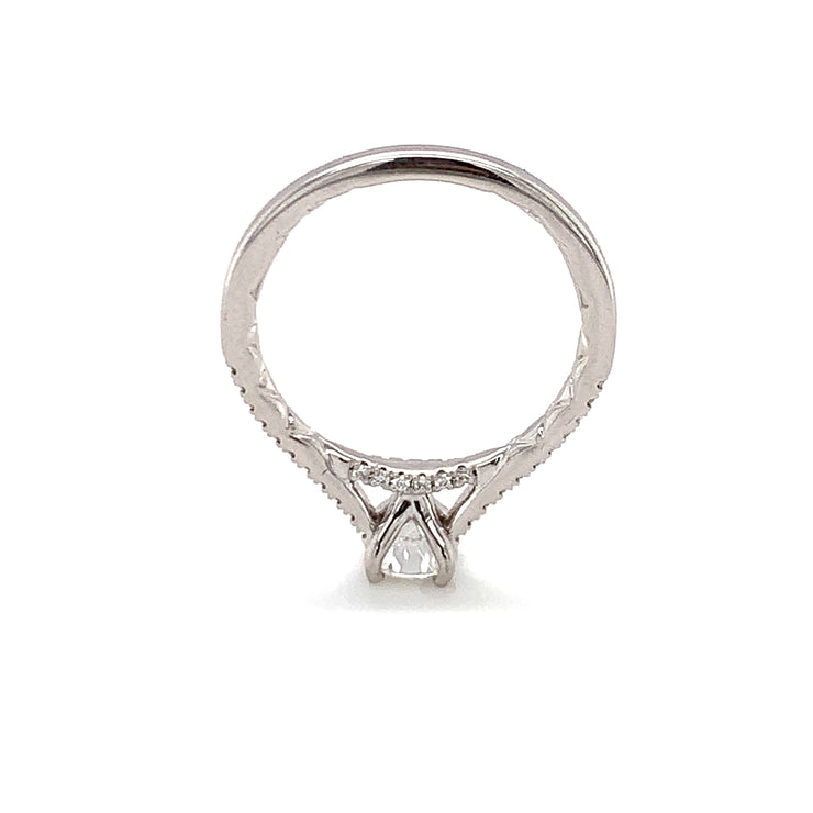 14 Karat Diamond Engagement Ring with Round Center
