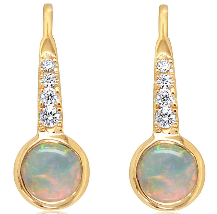 14 Karat Opals Earrings